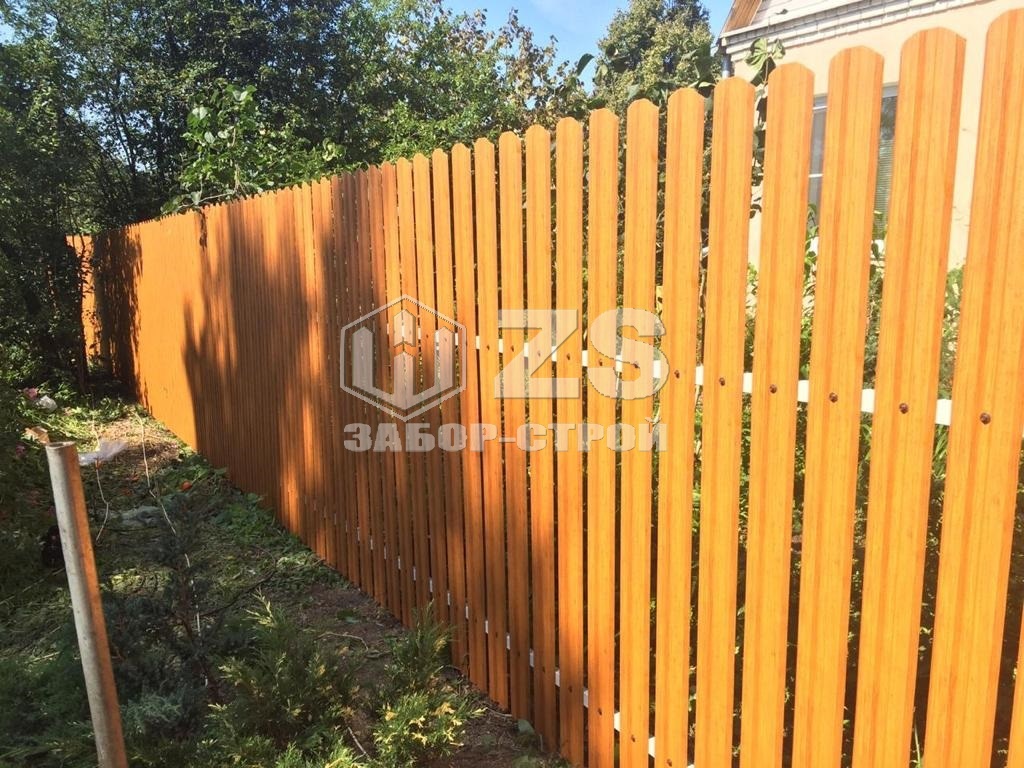 Забор из евроштакетника 119 метров